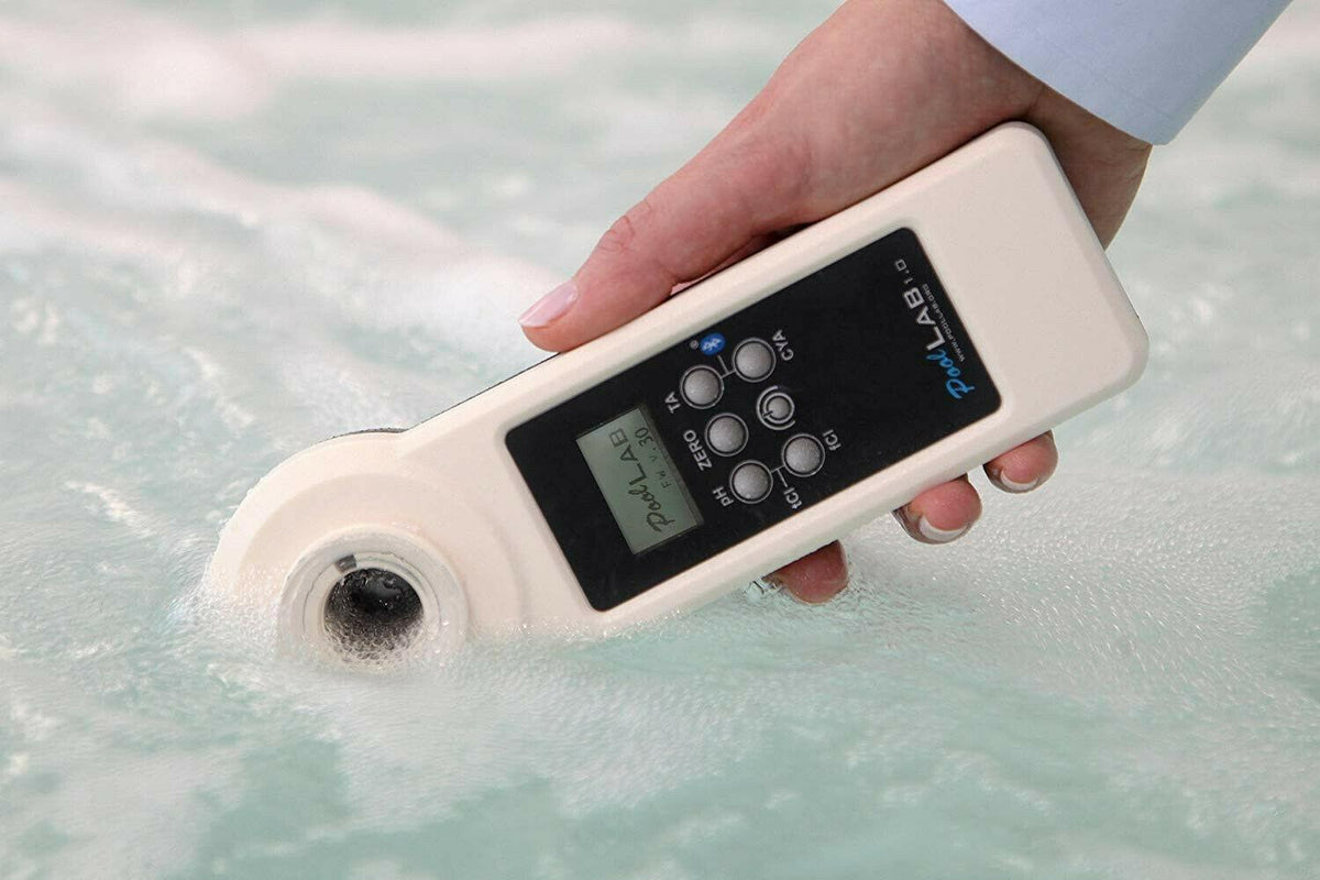 poollab1.0 - electronic swimming pool water test kit with bluetooth