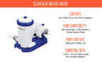 2500 gph above ground swimming pool sand filter pump 58392e w/ filter cartridge