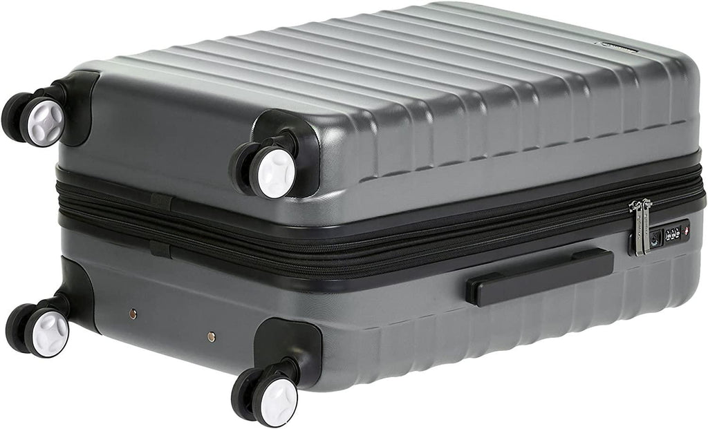 Hardside Spinner Luggage with Built-In TSA Lock - 2-Piece Set (21", 30"), Grey