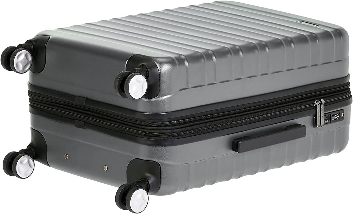 Hardside Spinner Luggage with Built-In TSA Lock - 2-Piece Set (21", 30"), Grey
