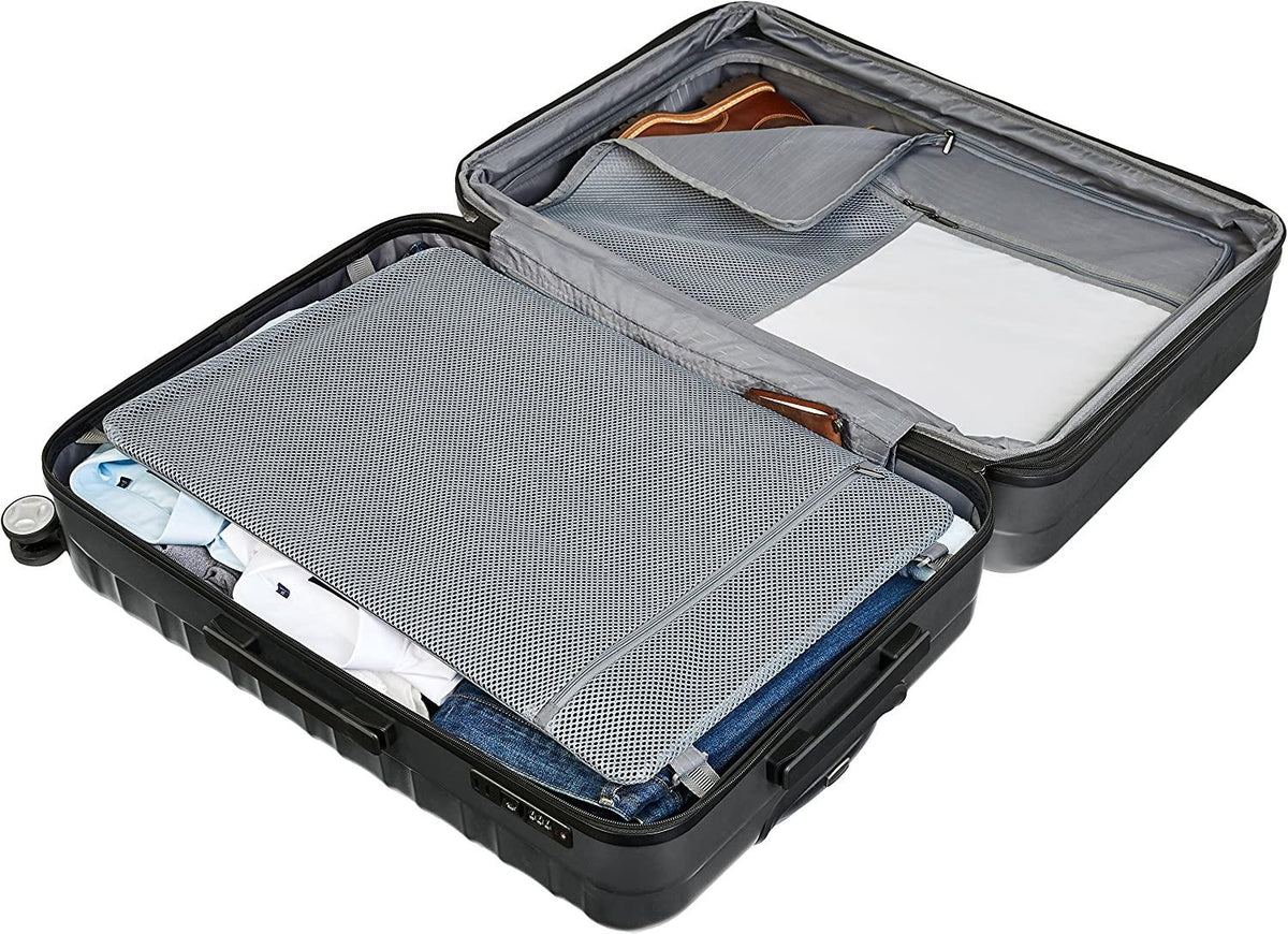Hardside Spinner Luggage with Built-In TSA Lock - 2-Piece Set (21", 30"), Grey