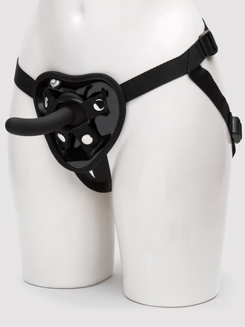 Lovehoney Beginner's Unisex Strap-On Harness Kit with 5 Inch Pegging Dildo, Black