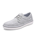 Men Handmade Lace-up Canvas Shoes