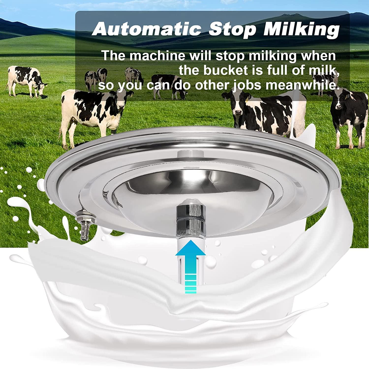 electric milking machine for cow 3l portable pulsation adjustable vacuum pressure pump milker with livestock milking machine