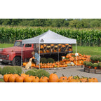 MP100 Marketplace 10 ft. x 10 ft. White Ultra Compact Straight Leg Canopy