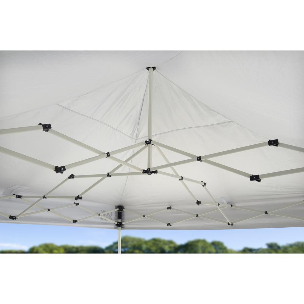 MP100 Marketplace 10 ft. x 10 ft. White Ultra Compact Straight Leg Canopy