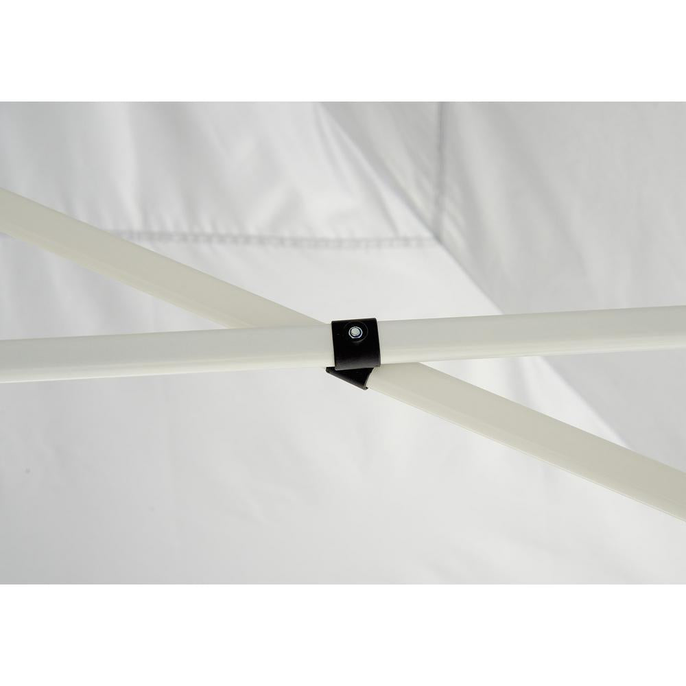 MP100 Marketplace 10 ft. x 10 ft. White Ultra Compact Straight Leg Canopy