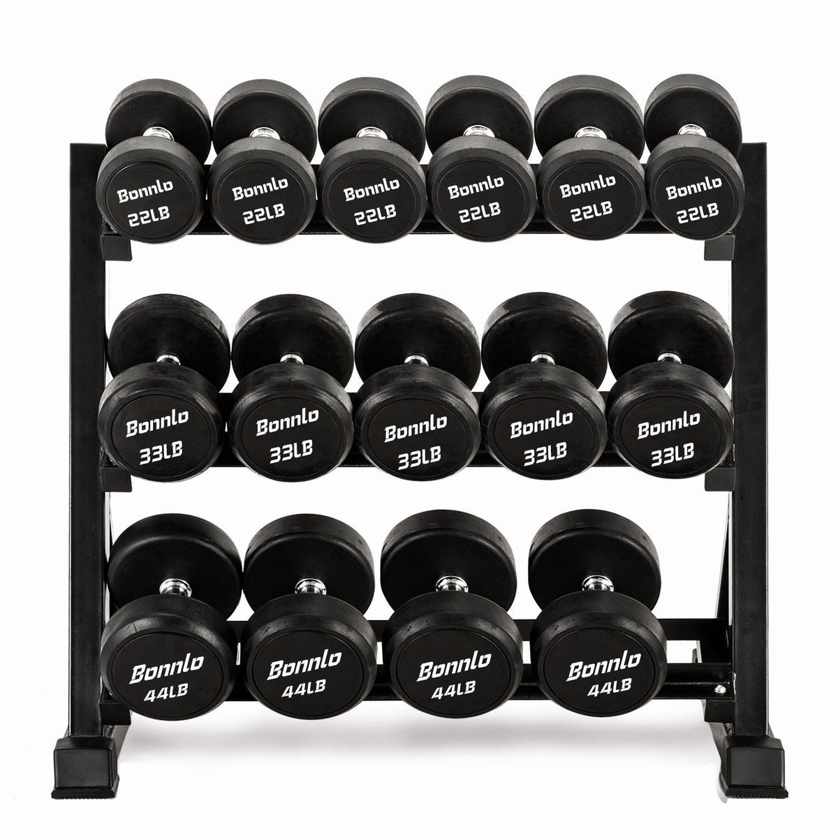 Winado 3 Tier Metal Steel Home Workout Gym Dumbbell Weight Rack StoraStand