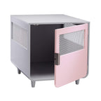 Staart - Radius Wooden Dog Crate - Chablis Pink - Medium