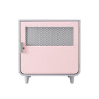 Staart - Radius Wooden Dog Crate - Chablis Pink - Medium