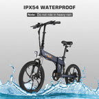 VIVI Z1 E-Bike for Adults, 20'' Folding Electric Bike for Adults, 20Mph Electric Bicycle with 36V 10.4Ah Lithium-Ion Battery, 350W Motor and Shinmano Professional 6 Speed Gears
