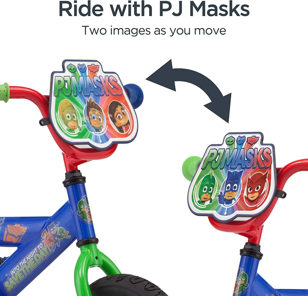 PJ Masks Kids Bike, Includes Training Wheels and Handelbar Plate