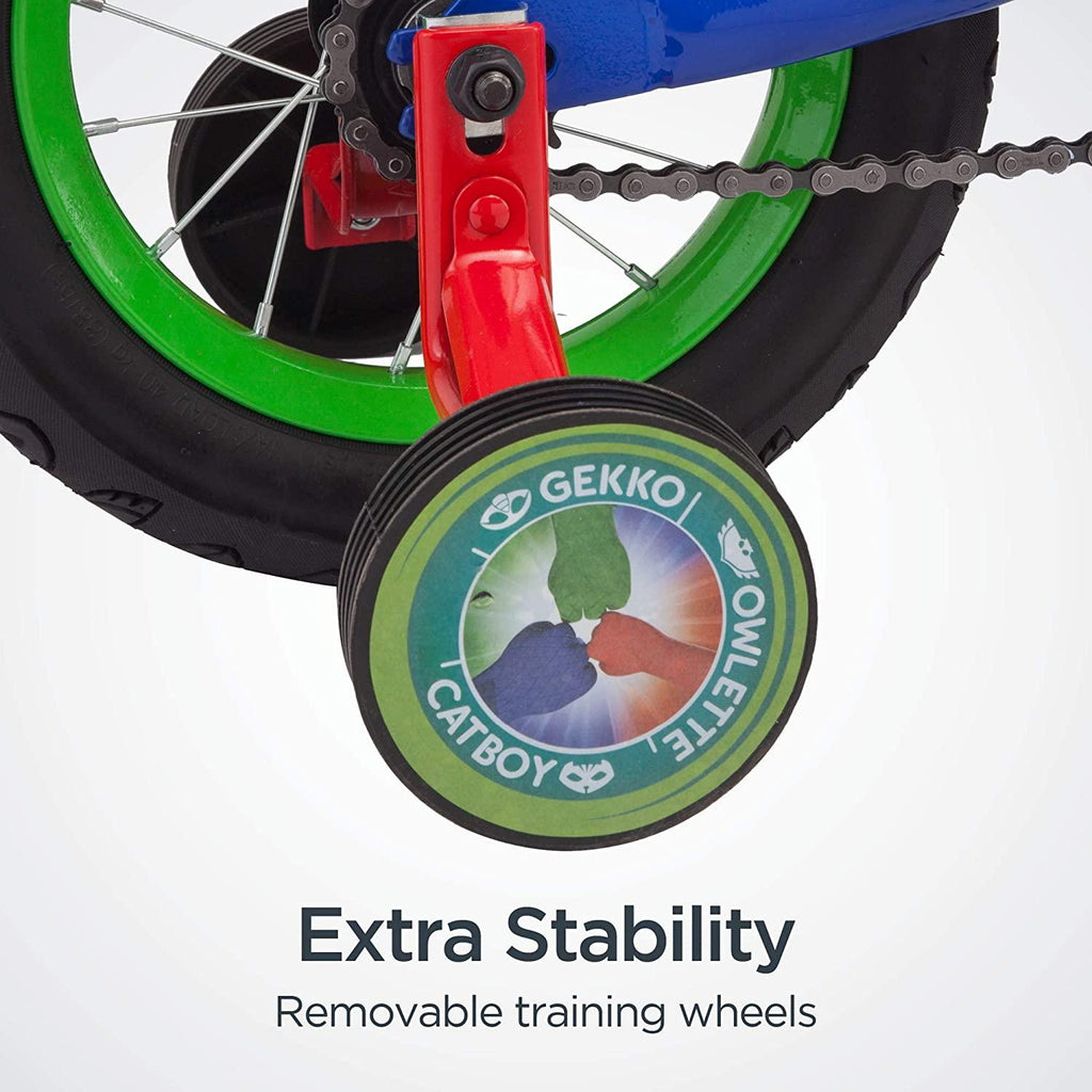 PJ Masks Kids Bike, Includes Training Wheels and Handelbar Plate