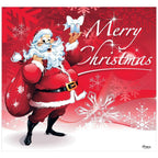 7 ft. x 8 ft. Santa's Merry Christmas Holiday Garage Door Decor Mural for Single Car Garage