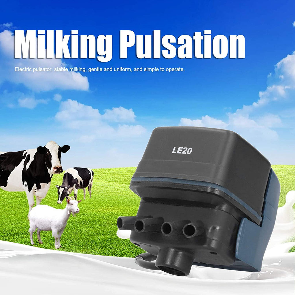 yosoo pulsator milking, le20 electric pulsator for milk collecting ac24v milking machine accessory livestock supply