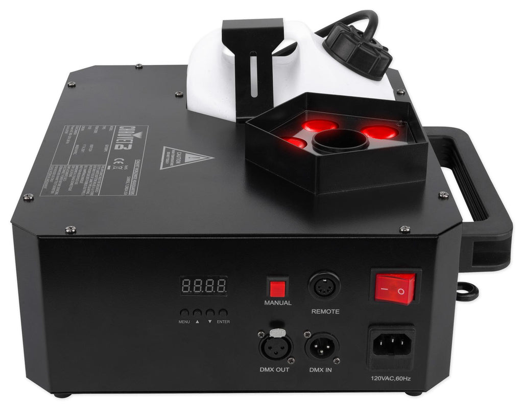 Chauvet DJ GEYSER P5 DMX Fog Machine Fogger, RGBA+UV LED+48" Black Light Strip