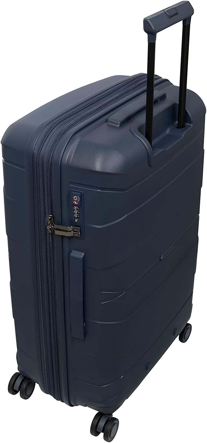Momentous 25" Hardside Checked 8 Wheel Expandable Spinner, Tibet Lan