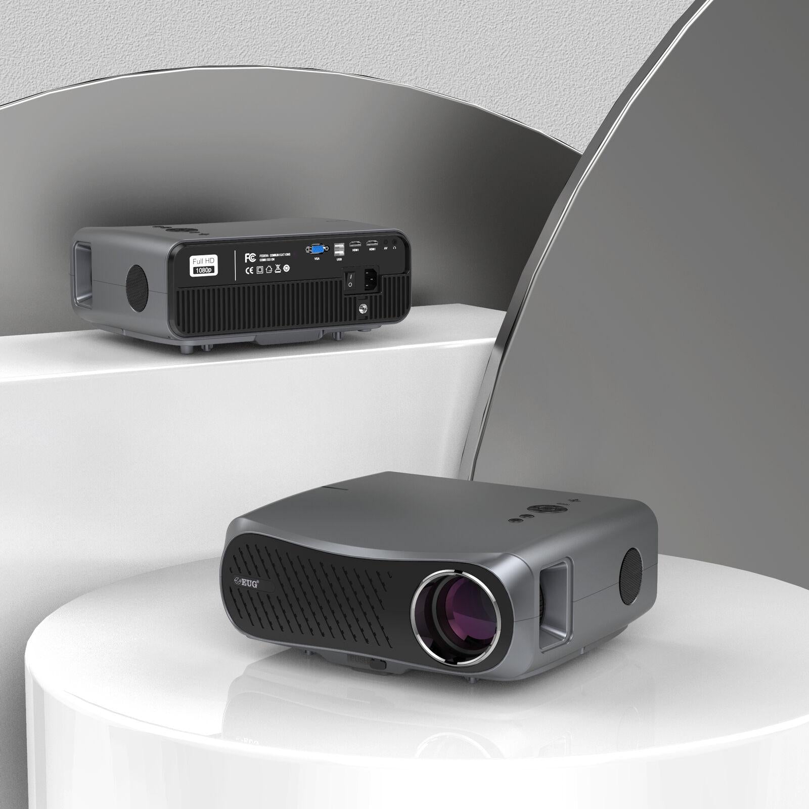 eug 8500lm projector native 1080p home theater movie tv sports hdmi usb vga gift