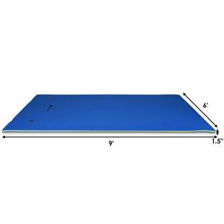Costway 3 Layer Floating Water Pad Foam Mat Water Recreation Relaxing 9’ x 6’
