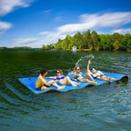 Costway 3 Layer Floating Water Pad Foam Mat Water Recreation Relaxing 9’ x 6’