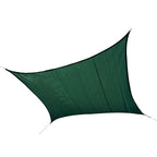 16 ft. W x 16 ft. L Square, Heavy-Weight Sun Shade Sail in Evergreen (Poles Not Included) with Breathable Fabric