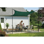 16 ft. W x 16 ft. L Square, Heavy-Weight Sun Shade Sail in Evergreen (Poles Not Included) with Breathable Fabric