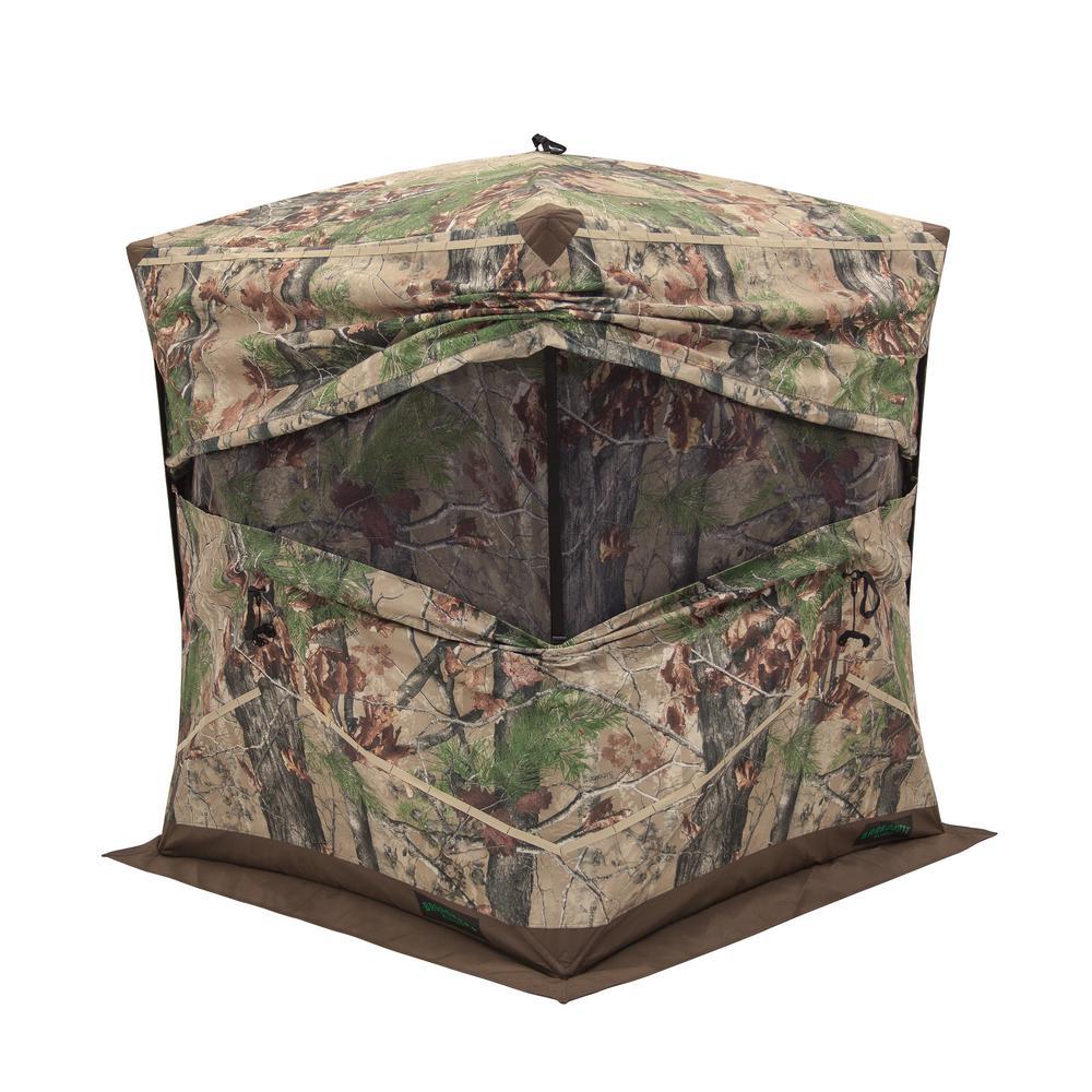 Big Ox 4 2 Person Pop-Up Hunting Blind in Backwoods Camo