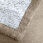 Heated Blanket Flannel Washable Electric Throw Blanket with 4 Heat Settings/Safety 10 Hours Auto-Off Dual Controllers (Linen, 84''×90'')