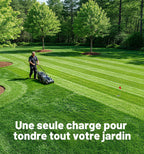 40V 18'' (Push) Extended Runtime Lawn Mower, 2-in-1 Mulching/Bagging Brushless with 6-Position Height Adjustment, Include 8.0Ah Battery x 2 and Rapid Charger