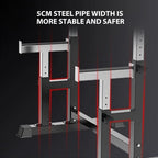 Barbell Rack 550LBS Max Load Adjustable Squat Stand Dipping Station