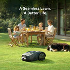 R55 Robot Lawn Mower Wire Free, Robotic Mower for Up to 0.4 Acre | NetRTK &amp; Stereo Vision, 3 Mowing Modes, AI Obstacle Avoidance, 5.5H Runtime, 25°(46%) Slope, 30-zone app Control
