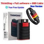 THINKCAR Thinkdiag Full System OBD2 Scanner, All Car 16 Reset Service 1 Year OBD2 Diagnostic Tool Active Test ECU Coding Auto Diagnostic Tool