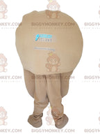 Beige Ear BIGGYMONKEYMascot Costume. Beige ear suit