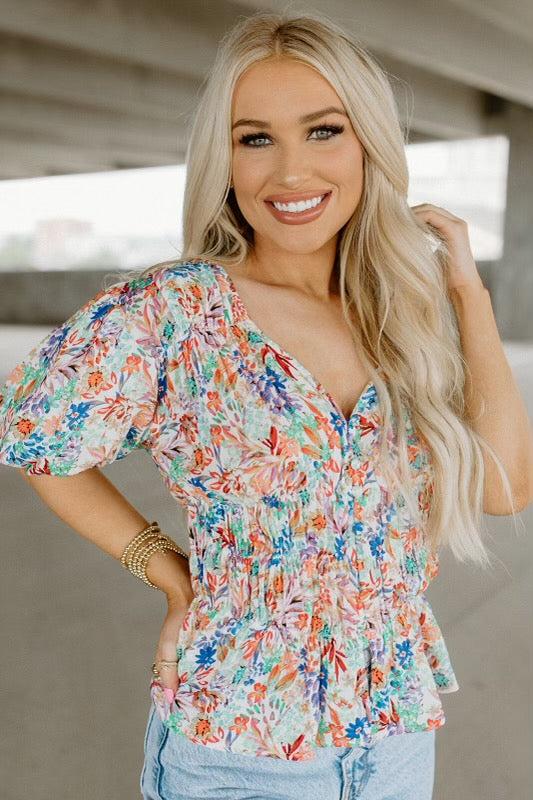 chrisy birds of paradise top