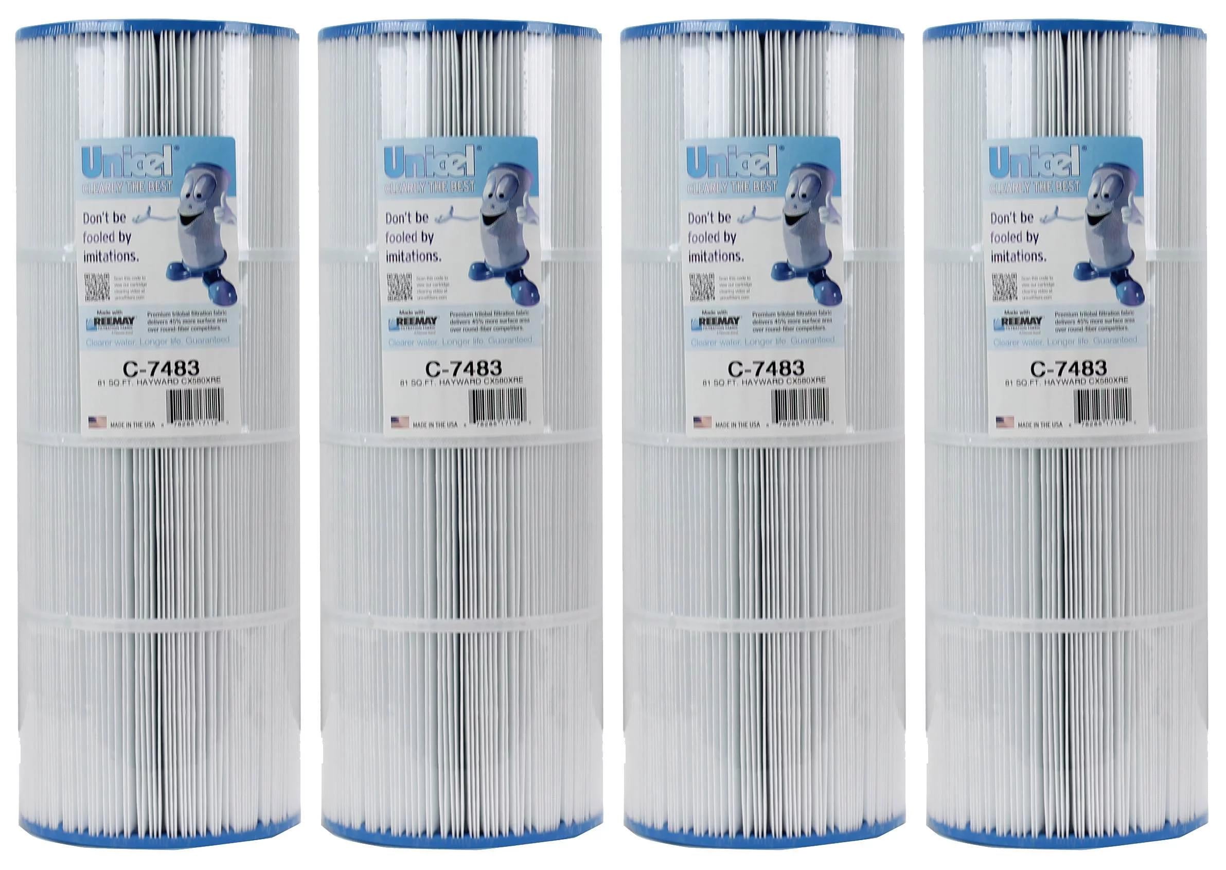unicel c-7483 hayward swim clear spa replacement filter cartridge (4 pack)