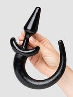 Master Series Pedigree Puppy Play Animal Tail Butt Plug 4 Inch, Black