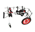 SMILELXS Pet Wheelchair Puppy Rehabilitation Training Truck Larcat Scooter foreleg Support 2-Wheel Dog Wheel can Regulate Puppy Disability Pet Wheelchair