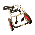 SMILELXS Pet Wheelchair Puppy Rehabilitation Training Truck Larcat Scooter foreleg Support 2-Wheel Dog Wheel can Regulate Puppy Disability Pet Wheelchair