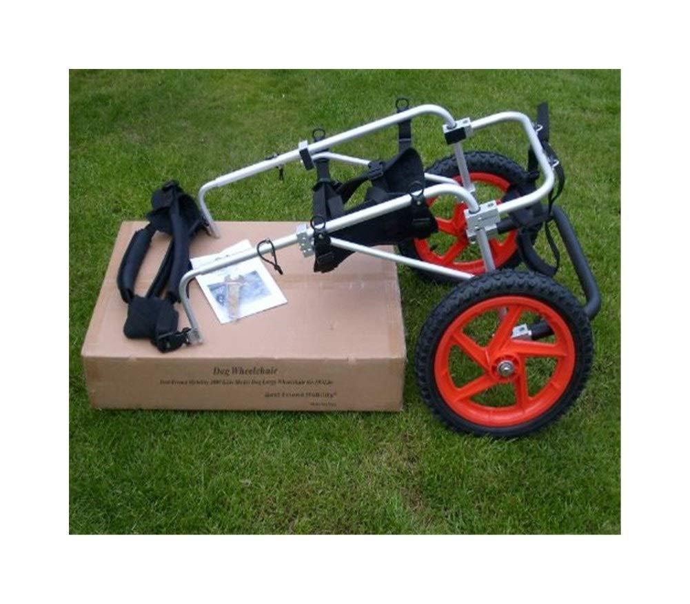 SMILELXS Pet Wheelchair Puppy Rehabilitation Training Truck Larcat Scooter foreleg Support 2-Wheel Dog Wheel can Regulate Puppy Disability Pet Wheelchair