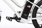 SOHOO 48V500W12Ah 26 Inches Adult Step-Over Beach Cruiser Electric Bicycle City E-Bike Mountain Bike(Silver)