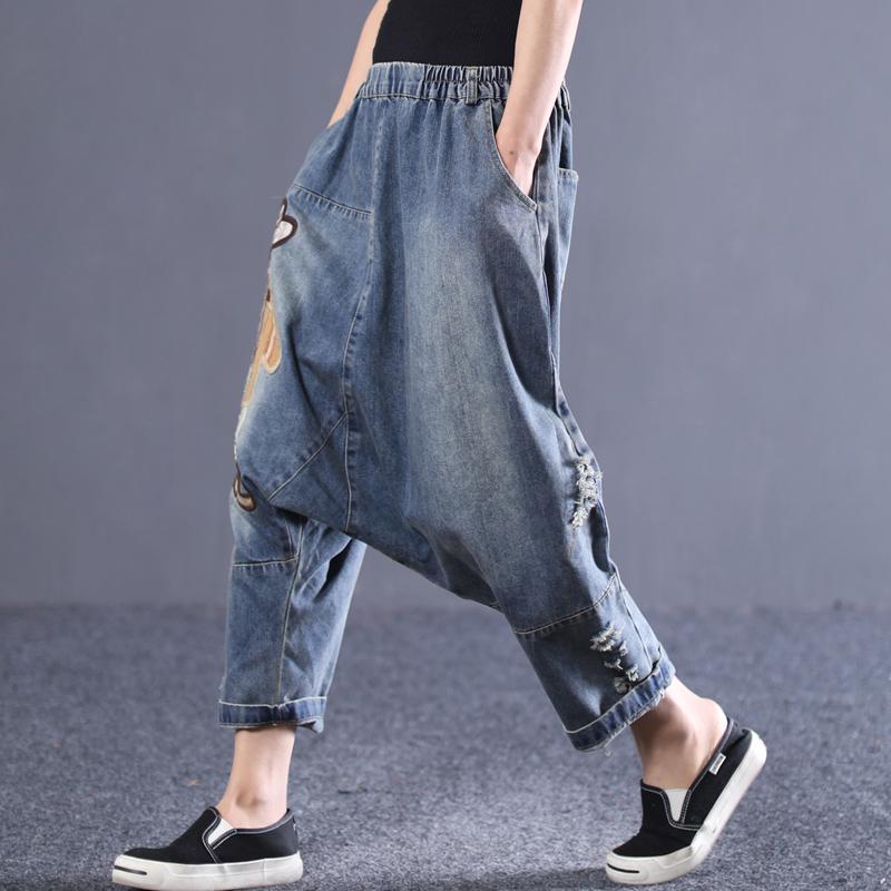 spring loose large casual trousers jeans