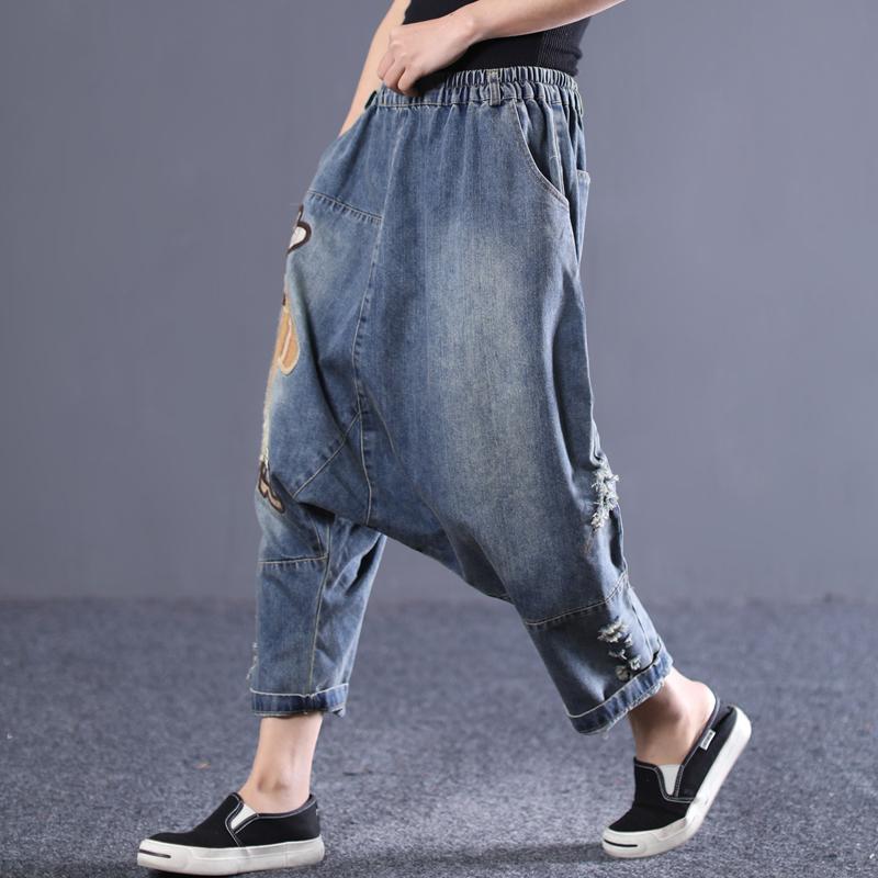 spring loose large casual trousers jeans