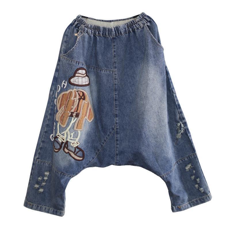 spring loose large casual trousers jeans