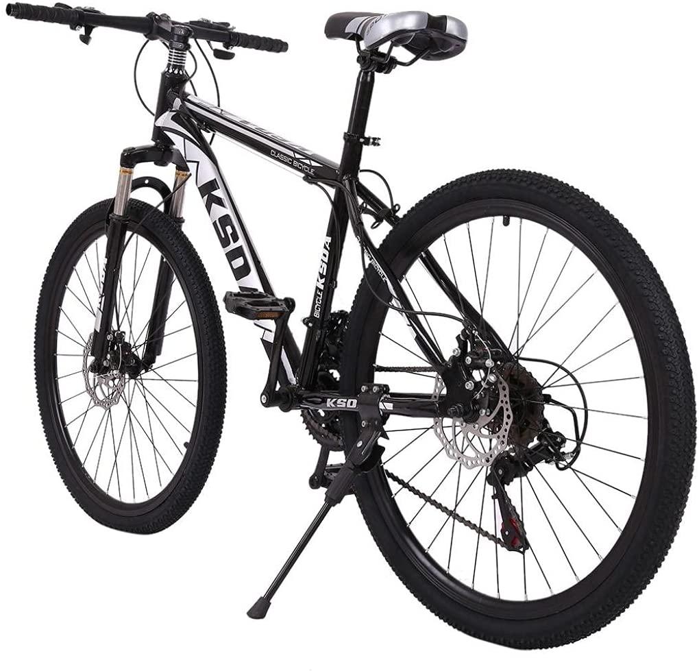 26 Inch Mountain Bike 21 Speed Adult Bike for Men Women,Road Bikes with Front Suspension Dual Disc Brakes,Aluminum Frame,Anti-Slip Mountain Bicycle,US Stock
