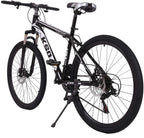 26 Inch Mountain Bike 21 Speed Adult Bike for Men Women,Road Bikes with Front Suspension Dual Disc Brakes,Aluminum Frame,Anti-Slip Mountain Bicycle,US Stock