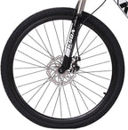 26 Inch Mountain Bike 21 Speed Adult Bike for Men Women,Road Bikes with Front Suspension Dual Disc Brakes,Aluminum Frame,Anti-Slip Mountain Bicycle,US Stock