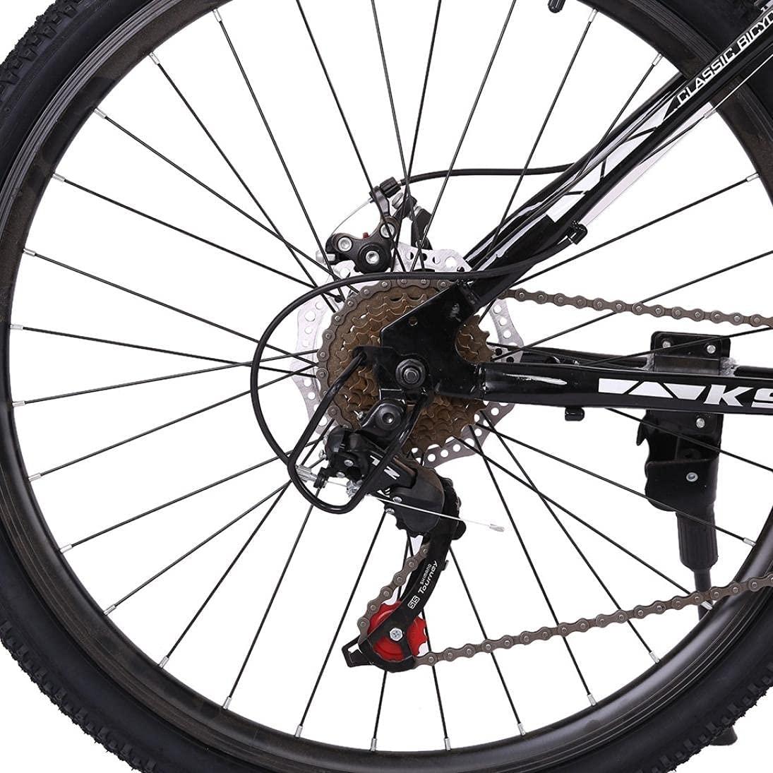 26 Inch Mountain Bike 21 Speed Adult Bike for Men Women,Road Bikes with Front Suspension Dual Disc Brakes,Aluminum Frame,Anti-Slip Mountain Bicycle,US Stock