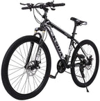26 Inch Mountain Bike 21 Speed Adult Bike for Men Women,Road Bikes with Front Suspension Dual Disc Brakes,Aluminum Frame,Anti-Slip Mountain Bicycle,US Stock