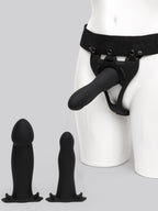 Doc Johnson Silicone Hollow Strap-On Kit (4 Piece), Black