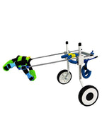 ZHIJIA Pet Disabled Wheelchair Pet Wheelchair 2 Wheel Rehabilitation Bicycle is Suitable for Small and LarDisabled Cats and Dogs hind Legs, Blue Size can be Adjusted Freely